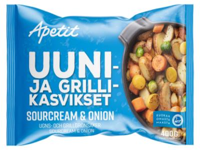 Apetit Uuni- ja grillikasvikset Sourcream&amp;onion 400 g